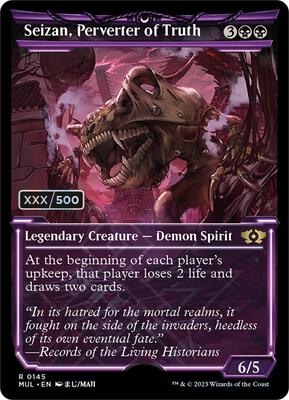 Seizan, Perverter of Truth (Serial Numbered) card from March of the Machine: Multiverse Legends