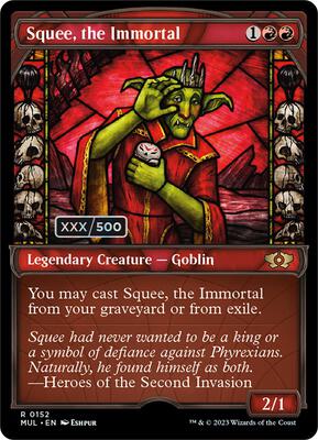 Squee, the Immortal (Serial Numbered) card from March of the Machine: Multiverse Legends