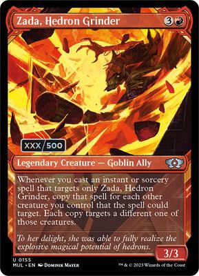Zada, Hedron Grinder (Serial Numbered) card from March of the Machine: Multiverse Legends