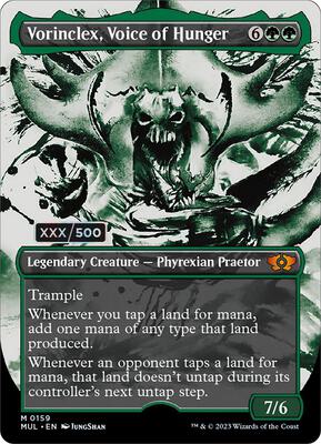 Vorinclex, Voice of Hunger (Serial Numbered) card from March of the Machine: Multiverse Legends