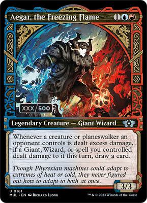 Aegar, the Freezing Flame (Serial Numbered) card from March of the Machine: Multiverse Legends