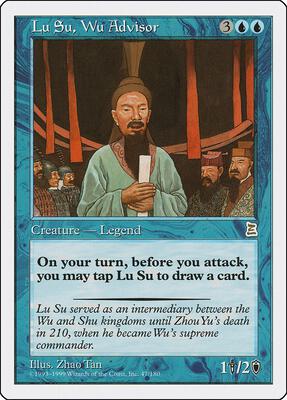 Lu Su, Wu Advisor card from Portal Three Kingdoms
