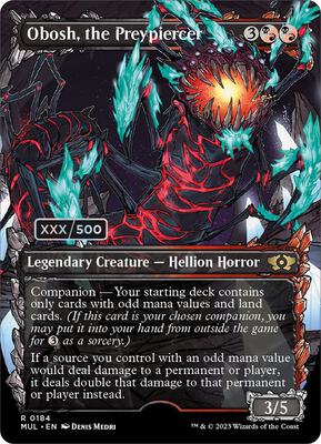Obosh, the Preypiercer (Serial Numbered) card from March of the Machine: Multiverse Legends