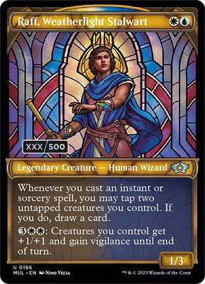 Raff, Weatherlight Stalwart (Serial Numbered) card from March of the Machine: Multiverse Legends