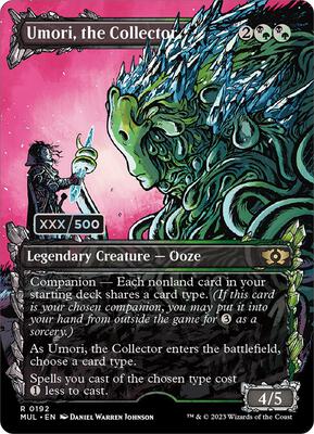Umori, the Collector (Serial Numbered) card from March of the Machine: Multiverse Legends