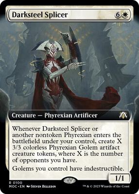 Darksteel Splicer (Extended Art) card from Commander: March of the Machine