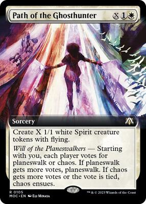 Path of the Ghosthunter (Extended Art) card from Commander: March of the Machine