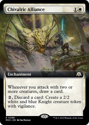 Chivalric Alliance (Extended Art) card from Commander: March of the Machine