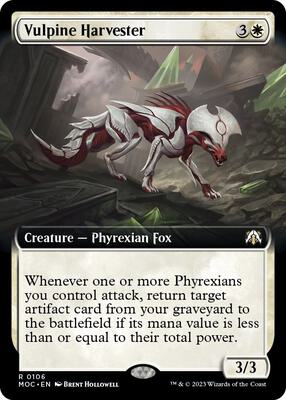 Vulpine Harvester (Extended Art) card from Commander: March of the Machine
