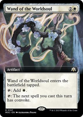 Wand of the Worldsoul (Extended Art) card from Commander: March of the Machine