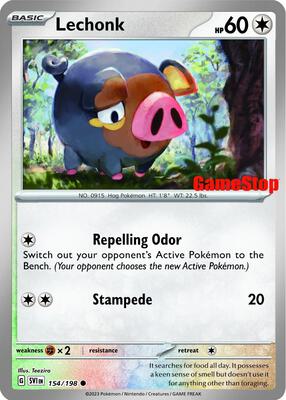 Lechonk - 154/198 (GameStop Promo) card from Miscellaneous Cards & Products