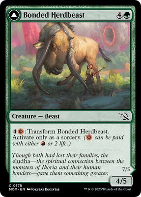 Bonded Herdbeast card from March of the Machine