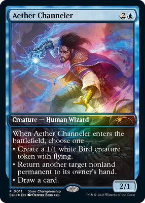 Aether Channeler card from Game Day & Store Championship Promos