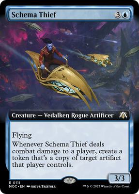 Schema Thief (Extended Art) card from Commander: March of the Machine