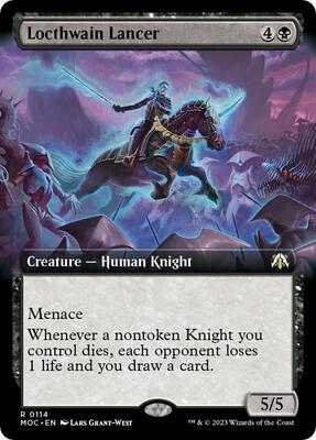 Locthwain Lancer (Extended Art) card from Commander: March of the Machine