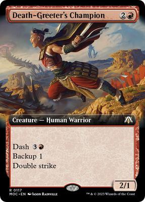 Death-Greeter's Champion (Extended Art) card from Commander: March of the Machine