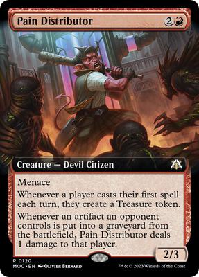 Pain Distributor (Extended Art) card from Commander: March of the Machine