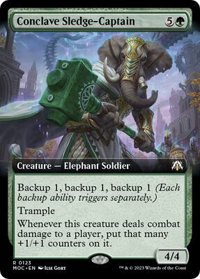 Conclave Sledge-Captain (Extended Art) card from Commander: March of the Machine