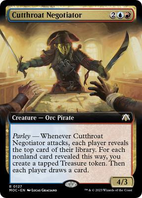 Cutthroat Negotiator (Extended Art) card from Commander: March of the Machine