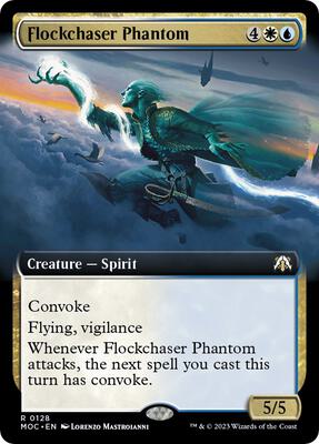 Flockchaser Phantom (Extended Art) card from Commander: March of the Machine