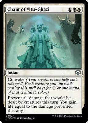 Chant of Vitu-Ghazi card from Commander: March of the Machine