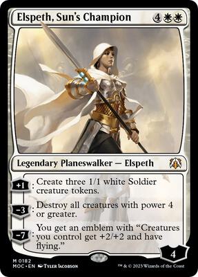 Elspeth, Sun's Champion card from Commander: March of the Machine