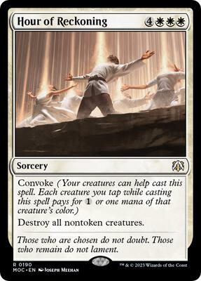 Hour of Reckoning card from Commander: March of the Machine