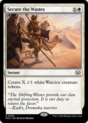 Secure the Wastes card from Commander: March of the Machine