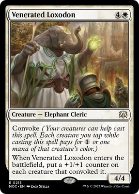 Venerated Loxodon card from Commander: March of the Machine