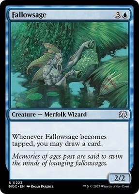 Fallowsage card from Commander: March of the Machine