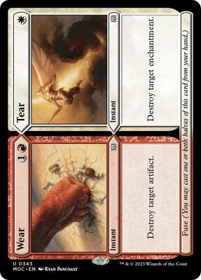 Wear // Tear card from Commander: March of the Machine