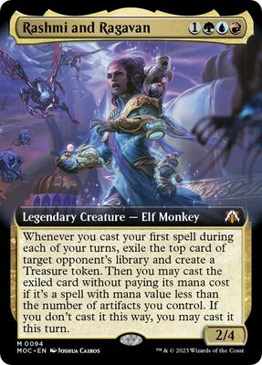 Rashmi and Ragavan (Extended Art) card from Commander: March of the Machine