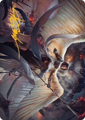 Serra Faithkeeper Art Card (Gold-Stamped Signature) card from Art Series: March of the Machine