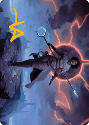 Rona, Herald of Invasion Art Card (Gold-Stamped Signature) card from Art Series: March of the Machine