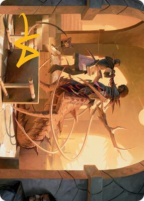 Rona, Tolarian Obliterator Art Card (Gold-Stamped Signature) card from Art Series: March of the Machine