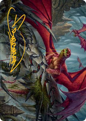 Hoarding Broodlord Art Card (Gold-Stamped Signature) card from Art Series: March of the Machine