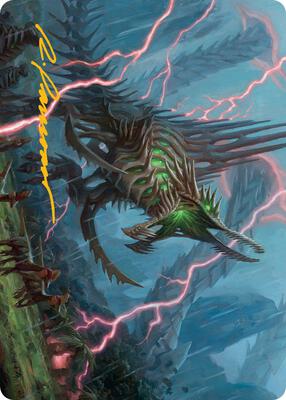 Etali, Primal Sickness Art Card (Gold-Stamped Signature) card from Art Series: March of the Machine