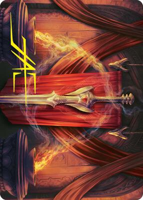 Ramosian Greatsword Art Card (Gold-Stamped Signature) card from Art Series: March of the Machine