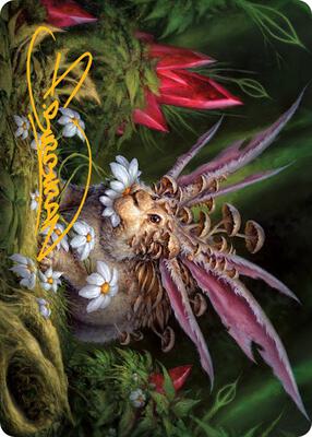 Placid Rottentail Art Card (Gold-Stamped Signature) card from Art Series: March of the Machine