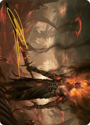 Ashen Reaper Art Card (Gold-Stamped Signature) card from Art Series: March of the Machine