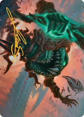 Yargle and Multani Art Card (Gold-Stamped Signature) card from Art Series: March of the Machine
