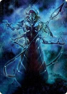Heliod, the Warped Eclipse Art Card card from Art Series: March of the Machine