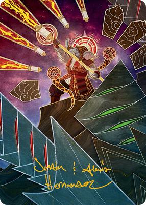 Quintorius, Loremaster Art Card (63/81) (Gold-Stamped Signature) card from Art Series: March of the Machine