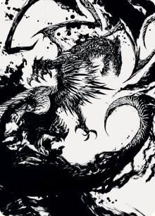 Skithiryx, the Blight Dragon Art Card card from Art Series: March of the Machine