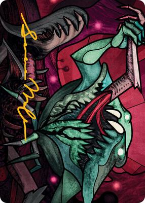 Yargle, Glutton of Urborg Art Card (Gold-Stamped Signature) card from Art Series: March of the Machine