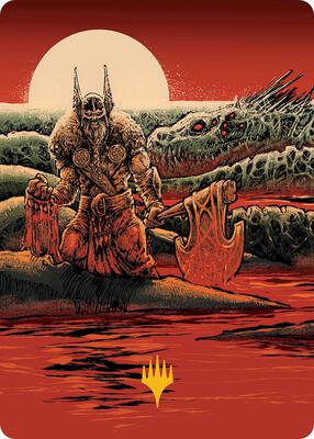 Fynn, the Fangbearer Art Card (Gold-Stamped Signature) card from Art Series: March of the Machine