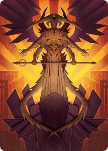 Atraxa, Praetors' Voice Art Card card from Art Series: March of the Machine