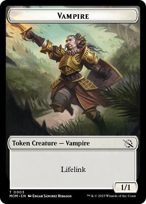 Vampire Token card from March of the Machine