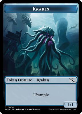 Kraken Token card from March of the Machine