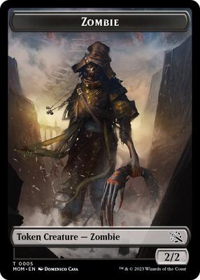 Zombie Token card from March of the Machine